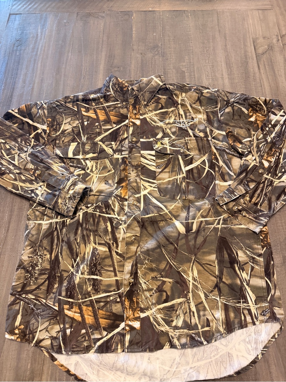 Browning Wasatch Long Sleeve Button Up Advantage Max 4 HD Camo Shirt Size XL